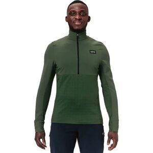 GORE TrailKPR Hybrid 1/2-Zip Jacket Sweatshrit Large Utility Green Outdoor Hike